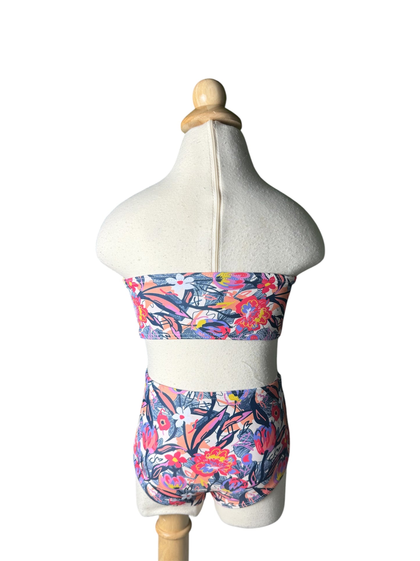 Bloom Bandeau High Waist Swimwear