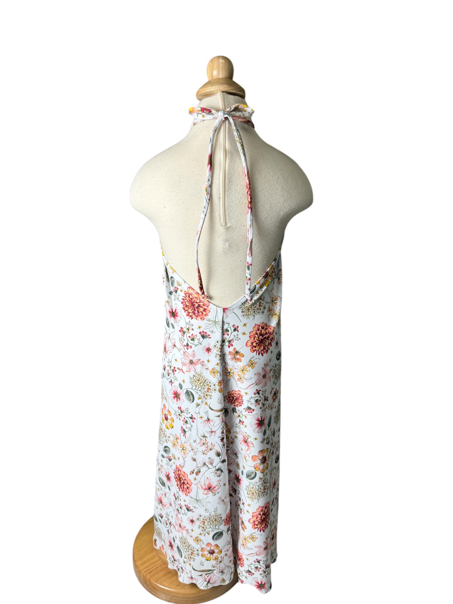 White Floral Maxi Dress