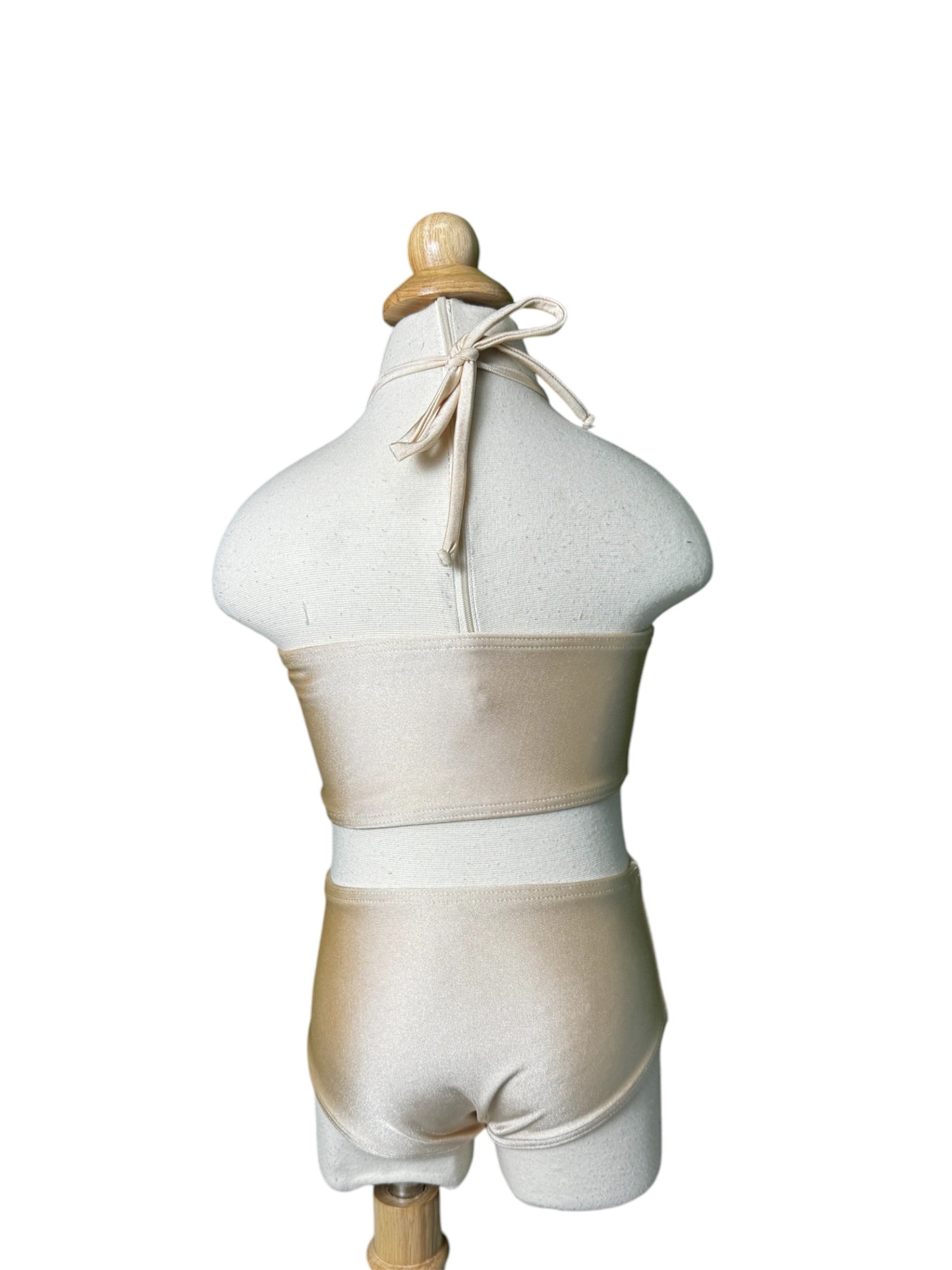 Rosette Bandeau High Waist Swimwear