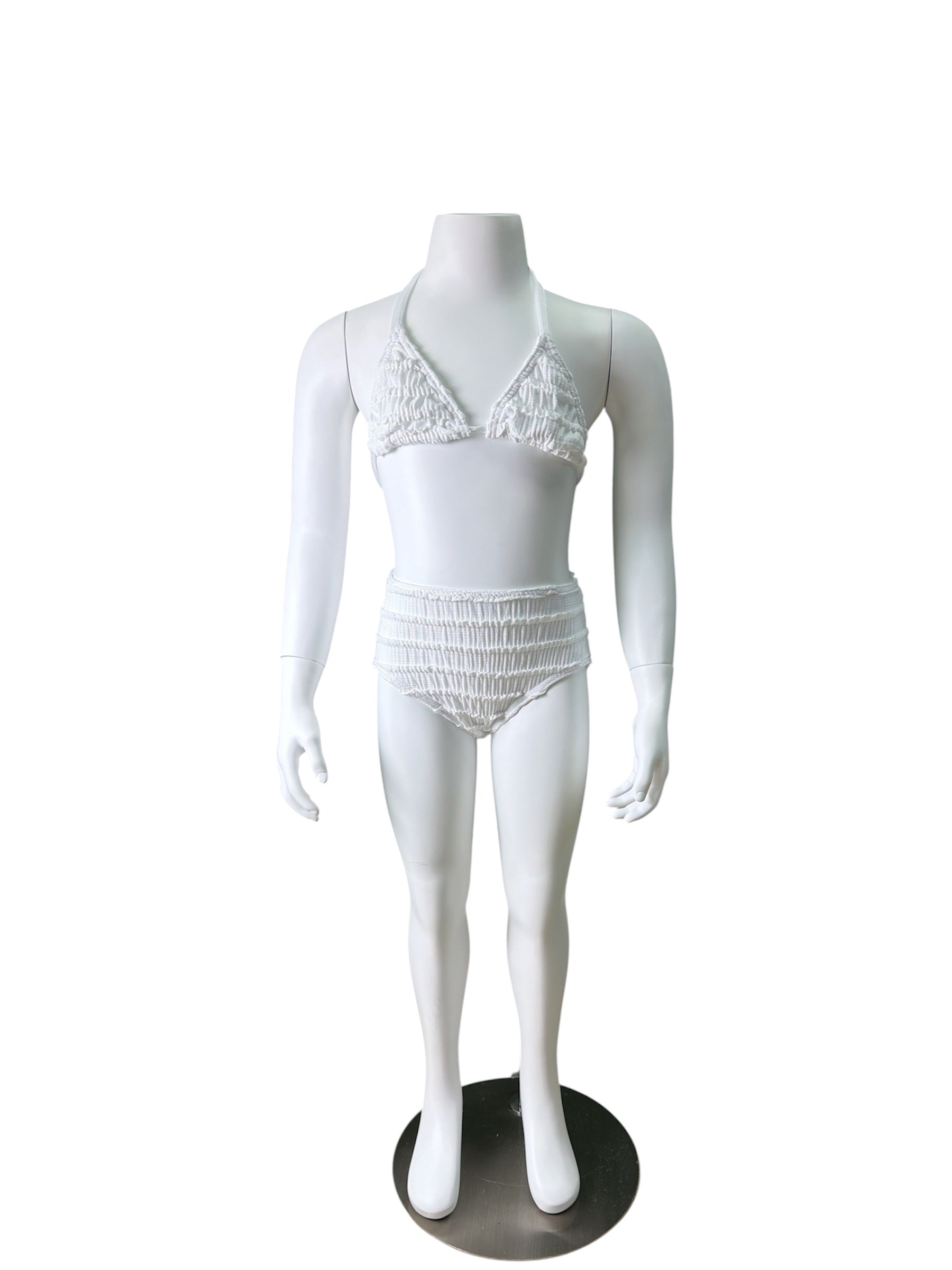 Texture Classic Triangle High Waist Swimwear