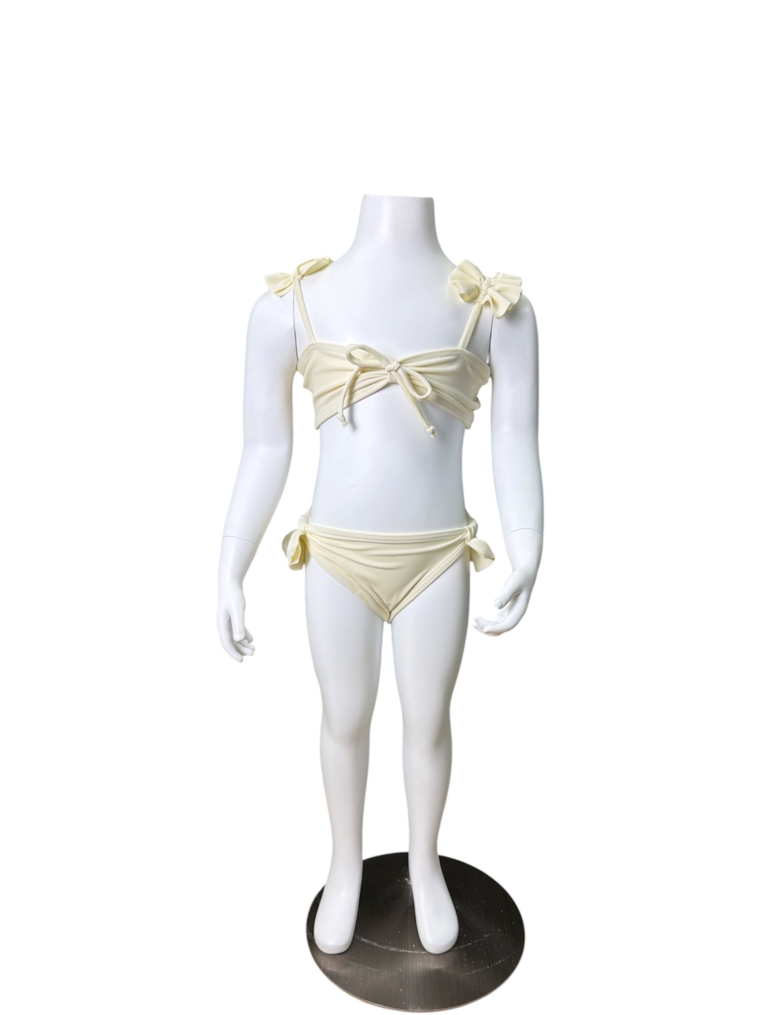 Halter Tie Ruffle Shoulder Bikini Swimwear