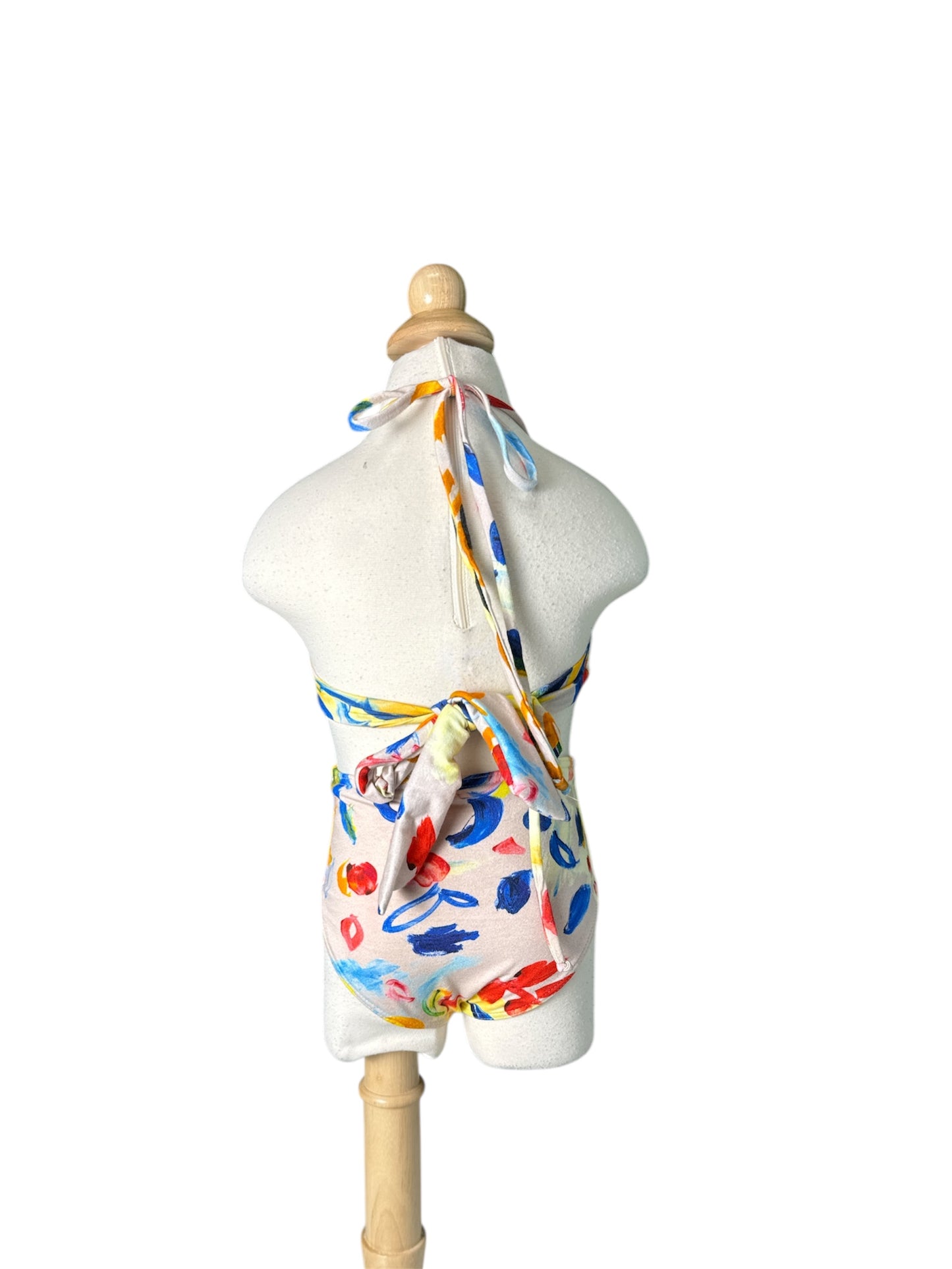 Multi Color One Piece Cut Out Swimwear