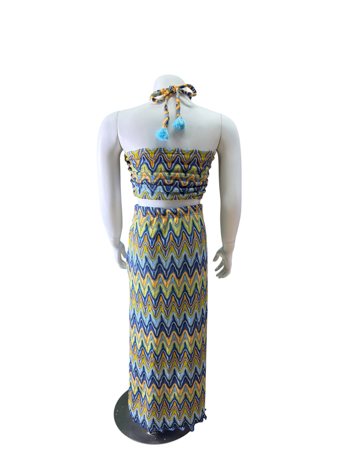 Chevron Bandeau Resort Set