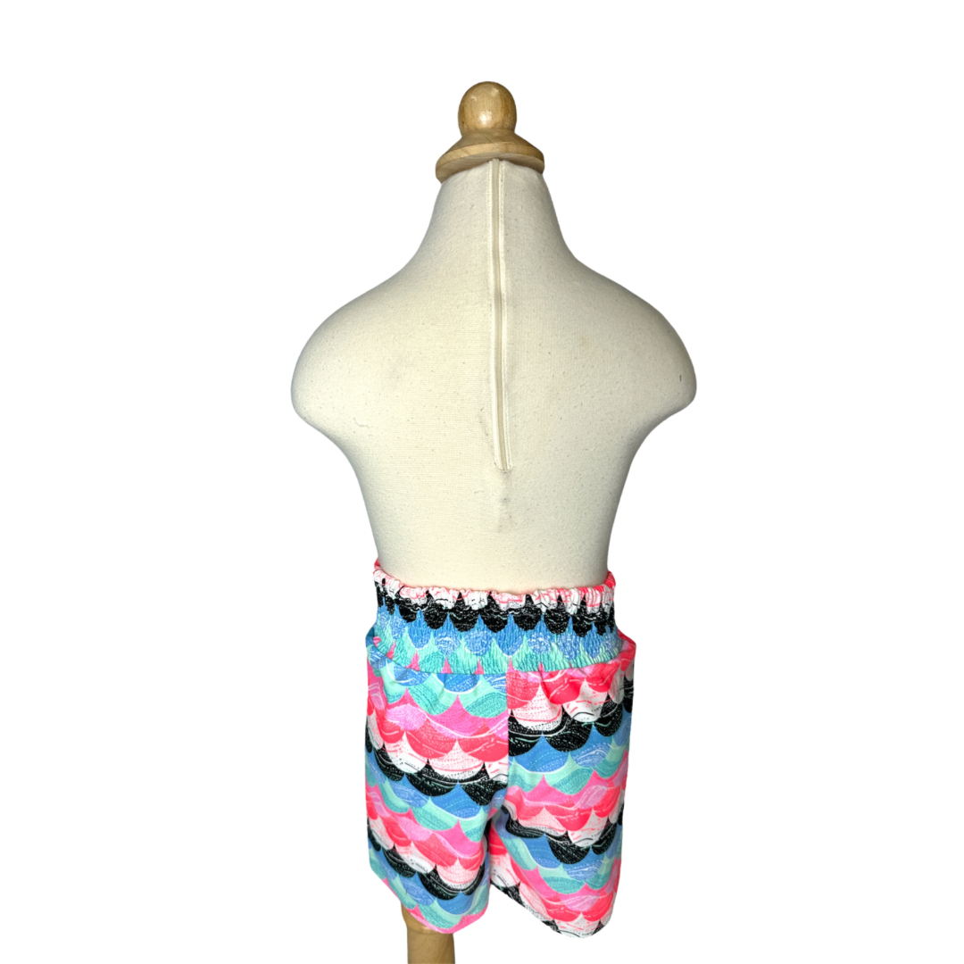 Colourful Abstract Hem Beach Short