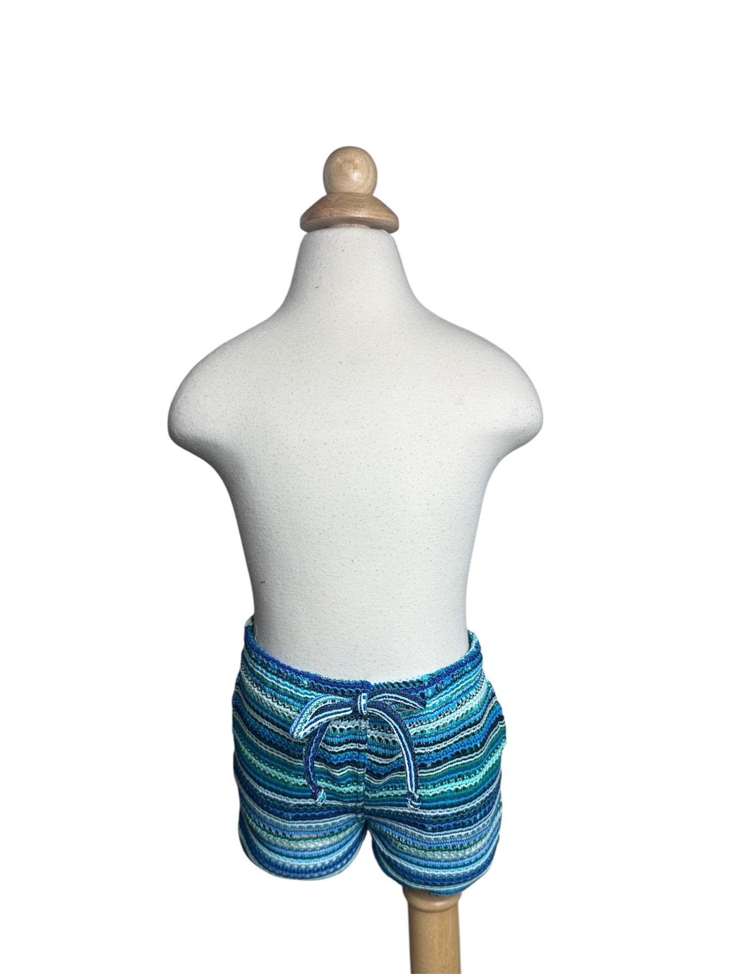 Blue Stripes Knit Board Swim