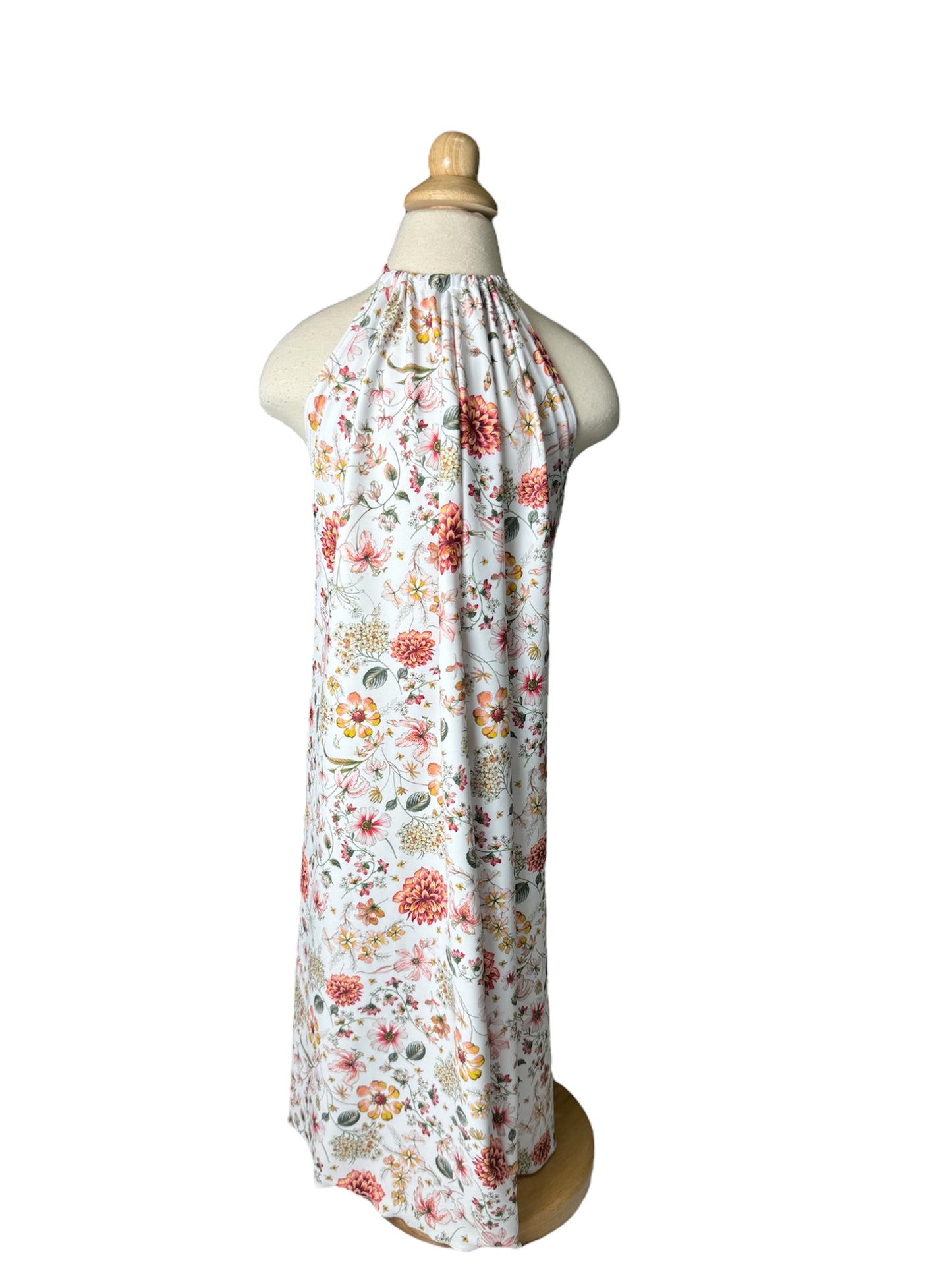 White Floral Maxi Dress