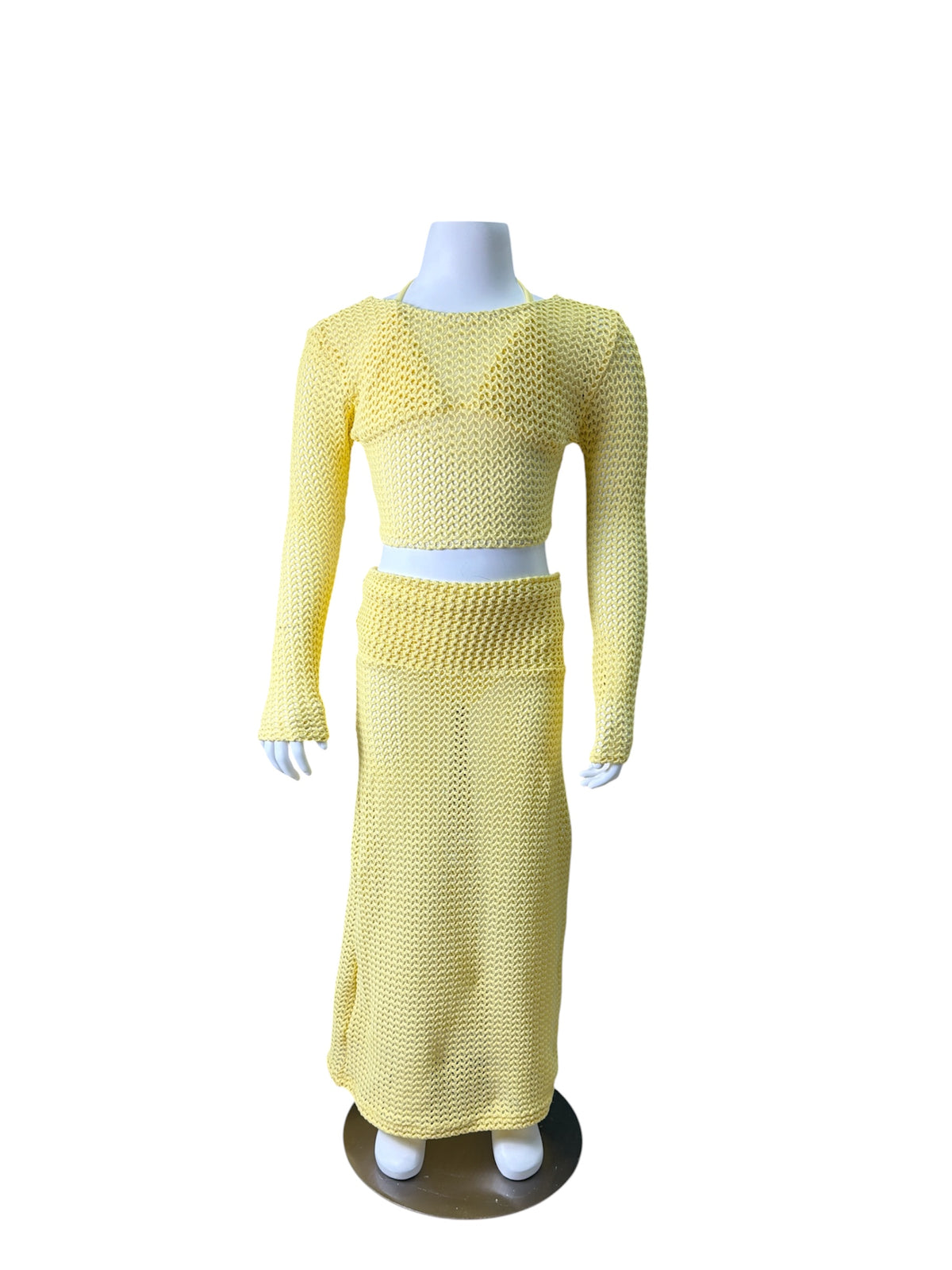 Knit Long Sleeve + Skirt Resort Set