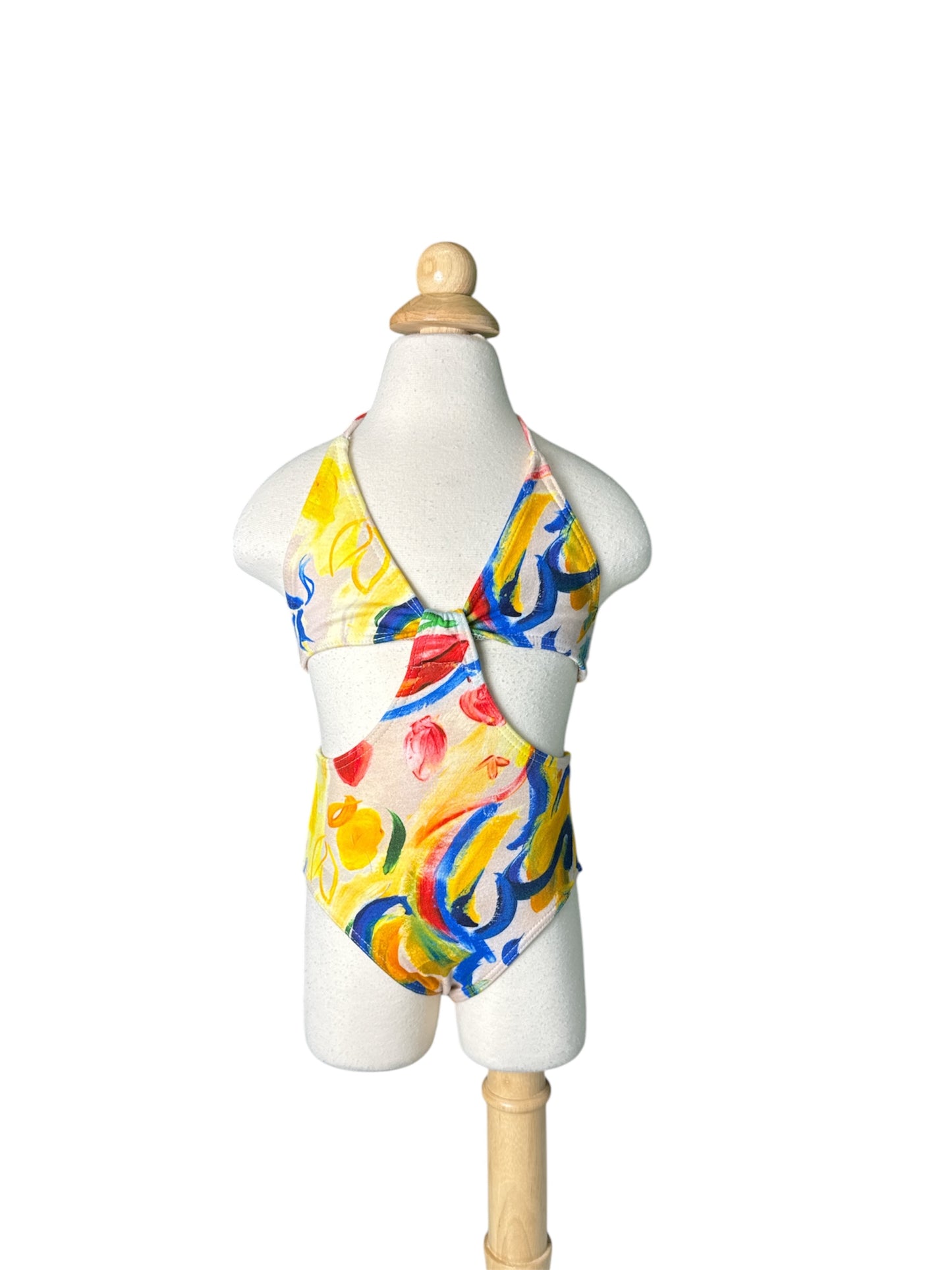 Multi Color One Piece Cut Out Swimwear