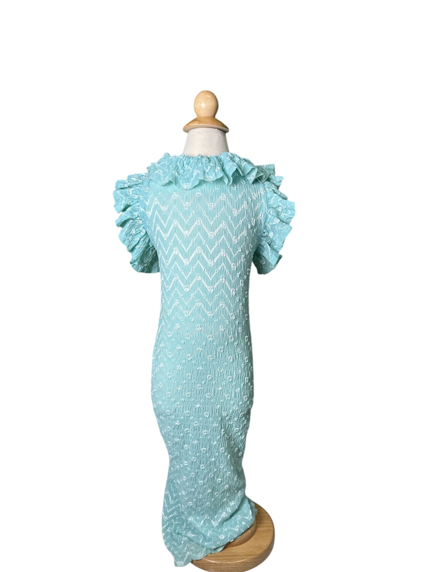 Maxi Open Back Ruffle Dress