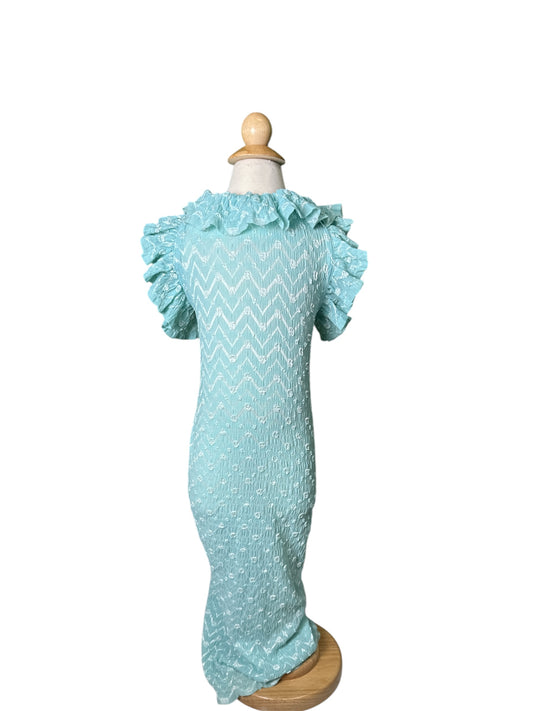 Maxi Open Back Ruffle Dress