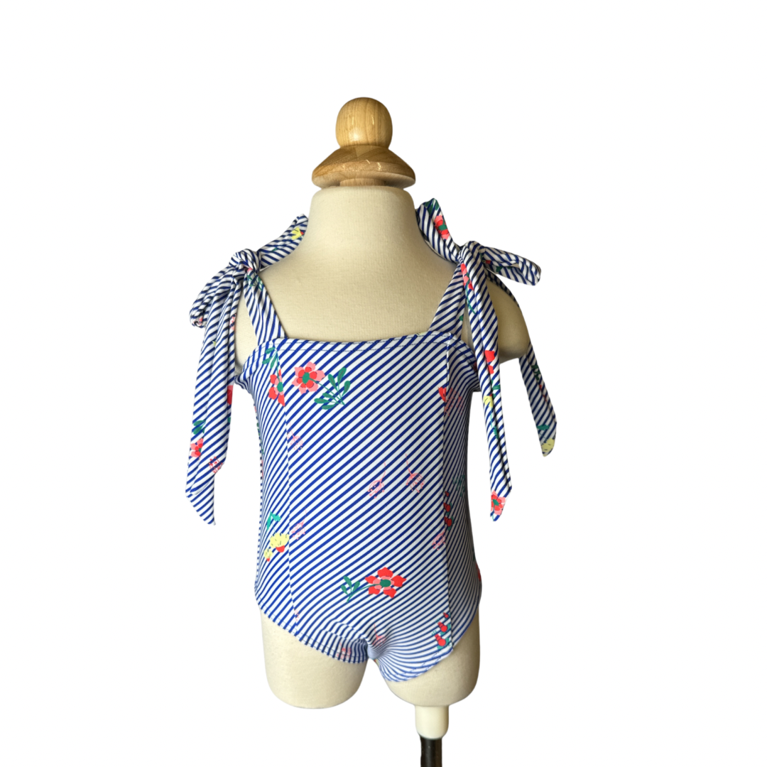 Floral Bandeau One Piece Swimwear