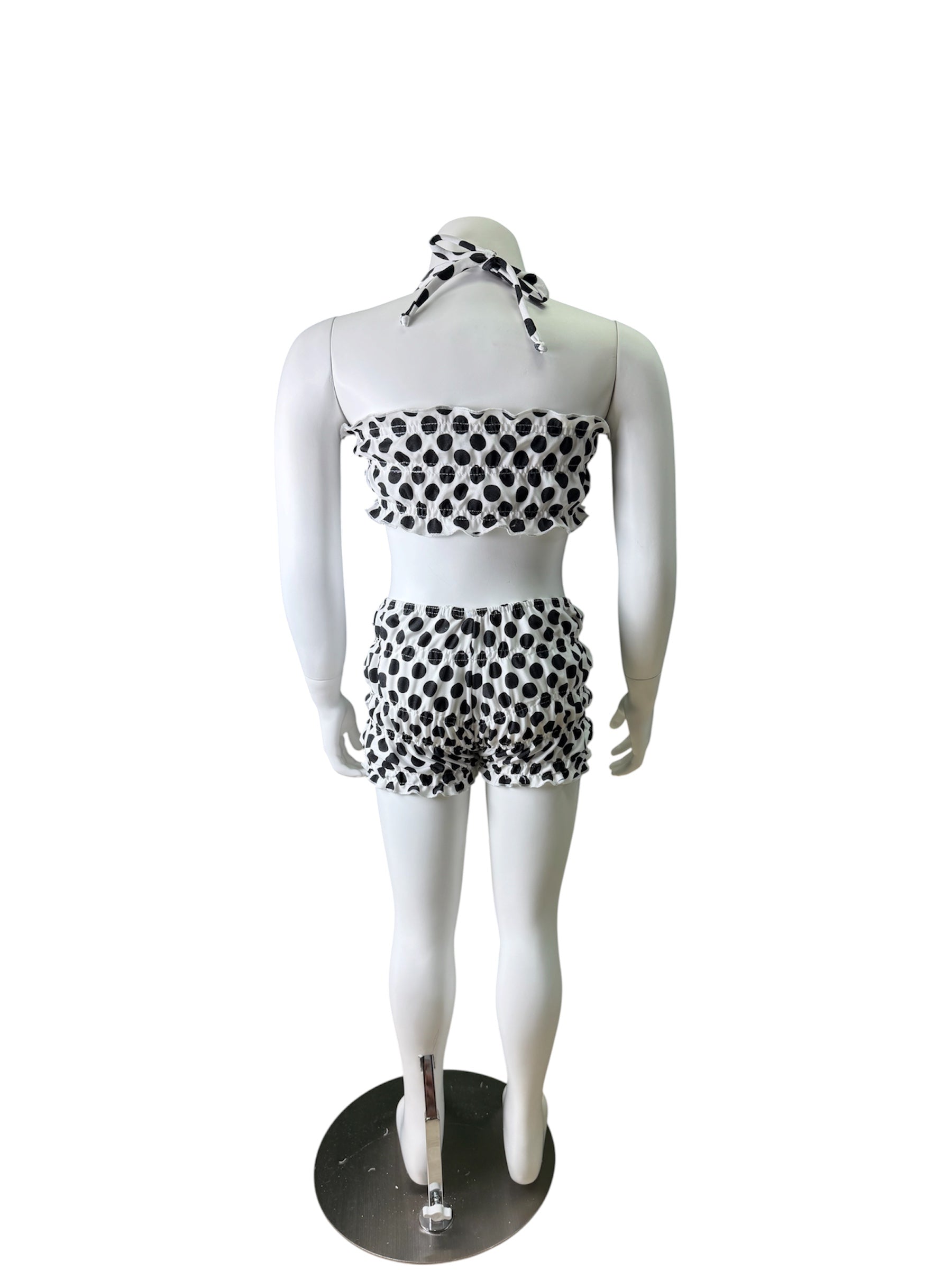 Polka Dot Halter Bubble Resort Set