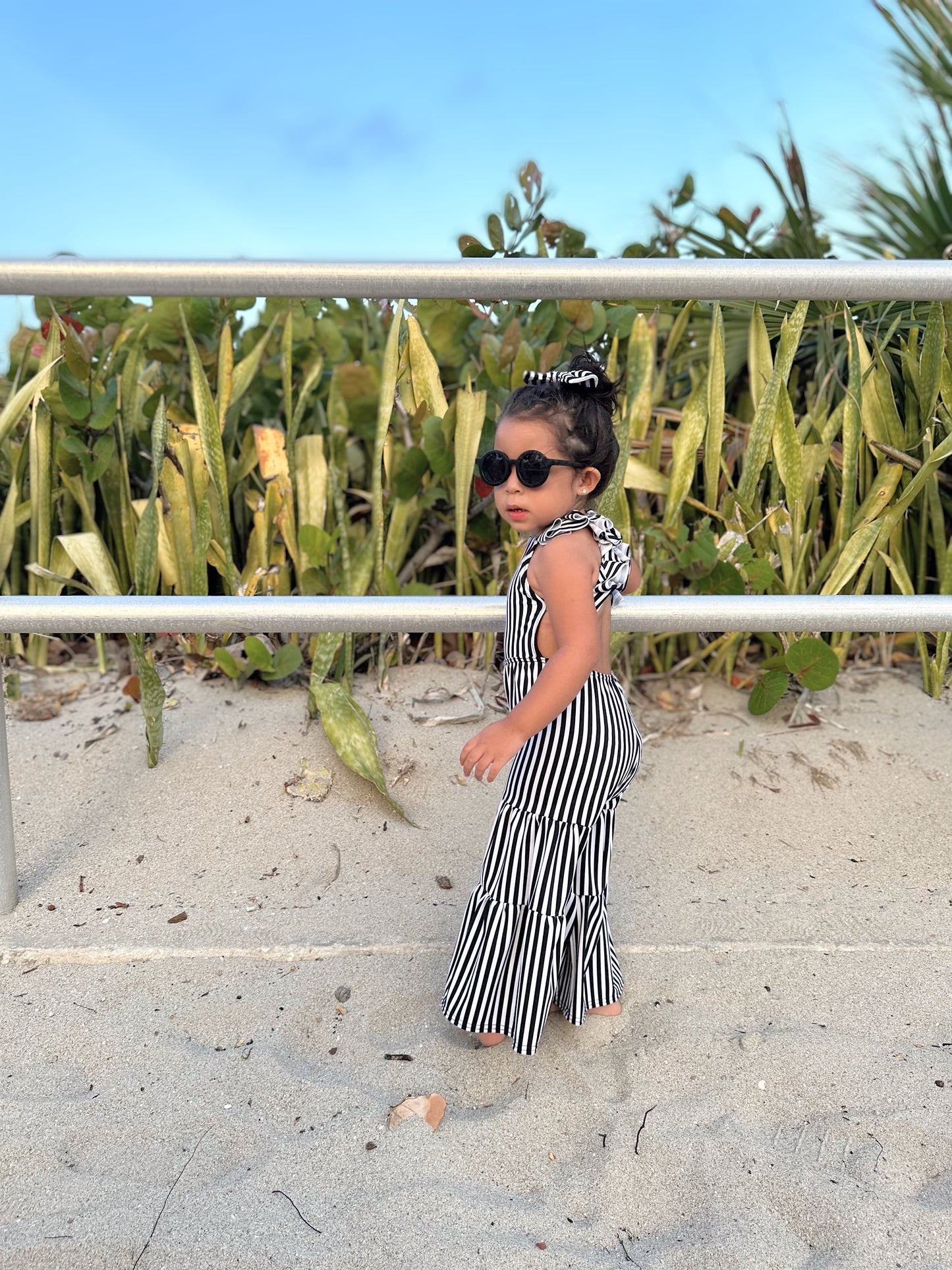 Black & White Resort Wear Romper